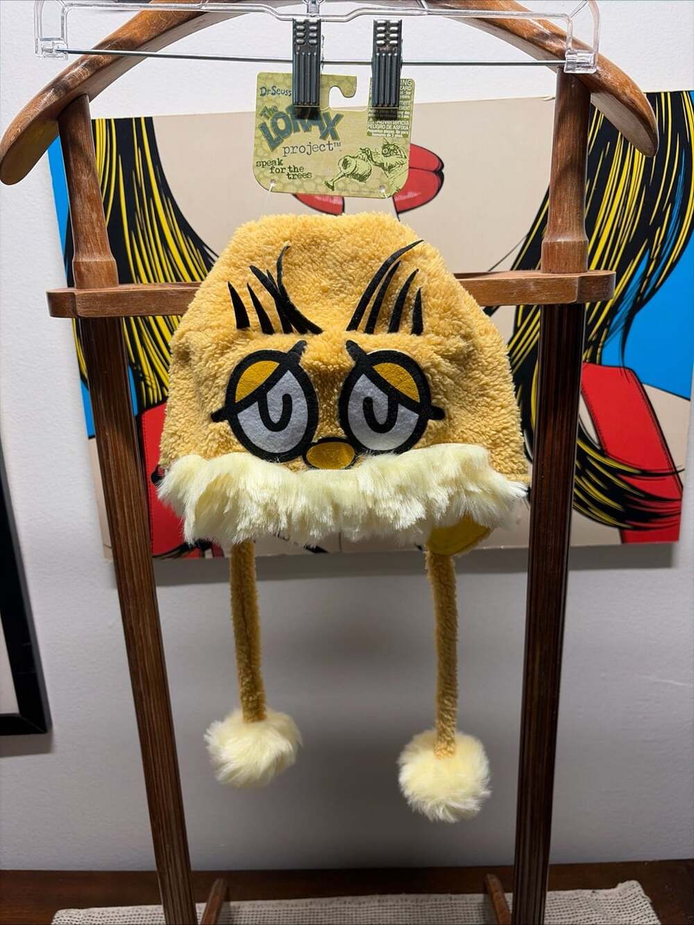 Dr Seuss The Lorax Project Elope Fuzzy Earflap Beanie Hat